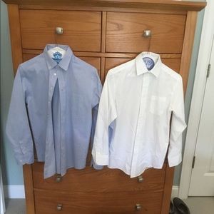 2 Chaps Boys Button Down Shirts- Size 14 like new